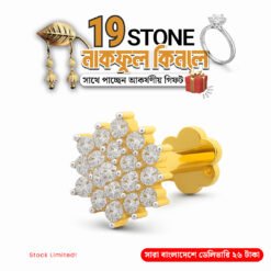 19 Stone Nosepin+Finger Ring+ Earring